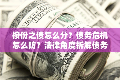 武汉按份之债怎么分？债务危机怎么防？法律角度拆解债务分配与风险自保指南