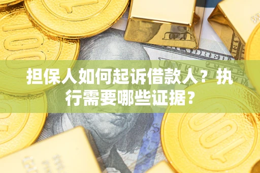 武汉担保人如何起诉借款人？执行需要哪些证据？