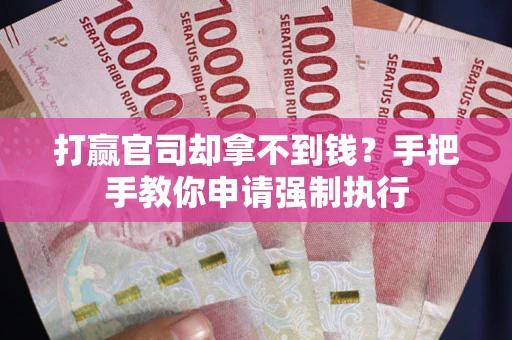 武汉打赢官司却拿不到钱？手把手教你申请强制执行