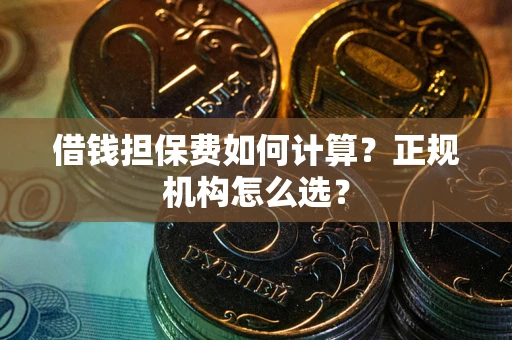 武汉借钱担保费如何计算？正规机构怎么选？