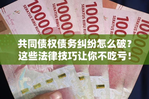武汉共同债权债务纠纷怎么破？这些法律技巧让你不吃亏！