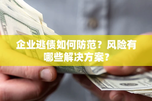 武汉企业逃债如何防范？风险有哪些解决方案？