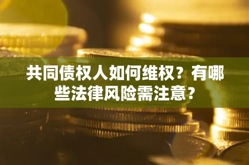武汉共同债权人如何维权？有哪些法律风险需注意？