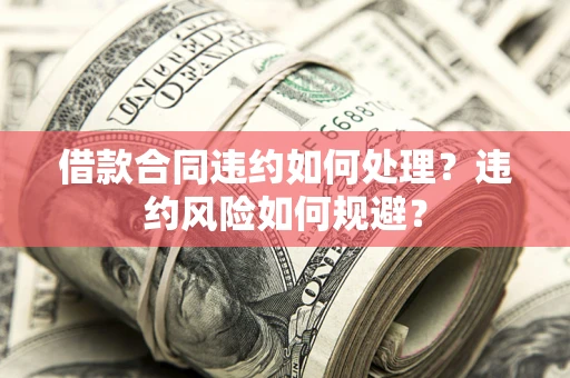 武汉借款合同违约如何处理？违约风险如何规避？