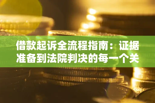 武汉借款起诉全流程指南：证据准备到法院判决的每一个关键步骤