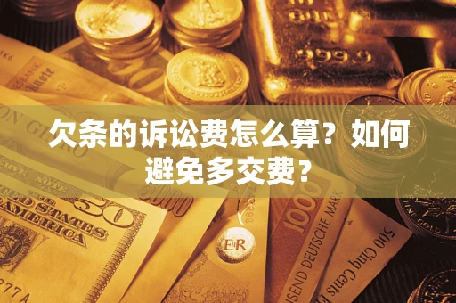 武汉欠条的诉讼费怎么算？如何避免多交费？