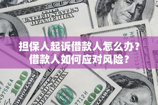 武汉担保人起诉借款人怎么办？借款人如何应对风险？