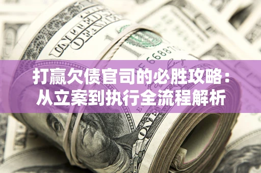 武汉打赢欠债官司的必胜攻略：从立案到执行全流程解析